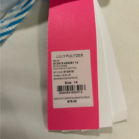 Lilly Pulitzer CUMULUS BLUE SEERSUCKER STRIPE 8 NWOT & 14 NWT - Picture 6 of 9